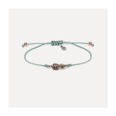 B-MACRAME PLATA/PEDRA DE COLOR - PU065120